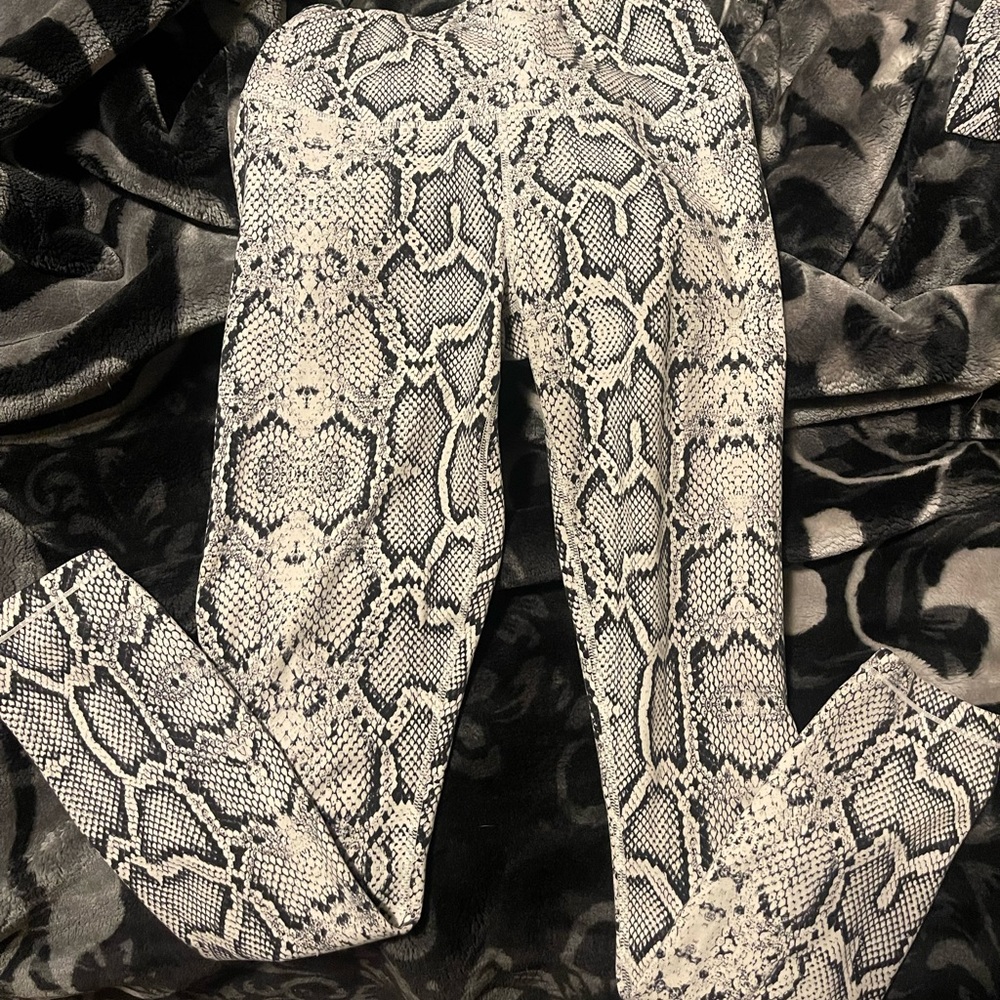 Varley snake print legging and bra set